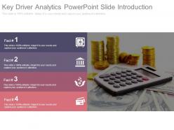 Key driver analytics powerpoint slide introduction