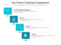 Key drivers employee engagement ppt powerpoint presentation model picture cpb