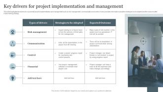 Key Drivers For Project Implementation And Management