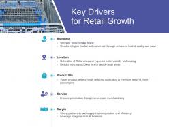 Key drivers for retail growth retail sector overview ppt infographics graphic images