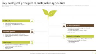 Key Ecological Principles Of Sustainable Agriculture Complete Guide Of Sustainable Agriculture Practices