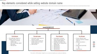 Key Elements Considered While Setting Website Domain Comprehensive Guide For Digital Website