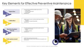 Key Elements For Effective Preventive Maintenance