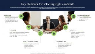 Key Elements For Selecting Right Candidate