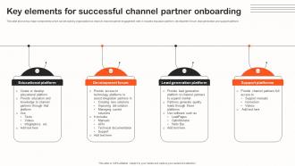 Key Elements For Successful Channel Partner Indirect Sales Strategy To Boost Revenues Strategy SS V