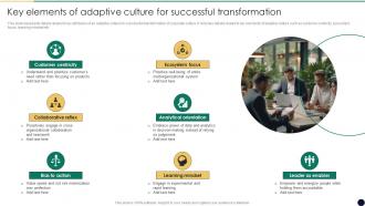 Key Elements Of Adaptive Culture For Cultural Change Management For Growth And Development CM SS