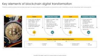 Key Elements Of Blockchain Digital Transformation