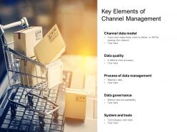 Key elements of channel management