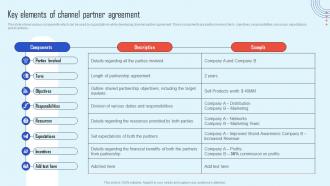 Key Elements Of Channel Partner Channel Partner Strategy To Promote Increase Sales Strategy Ss