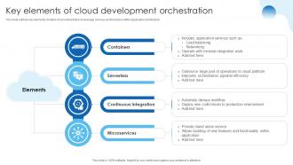 Key Elements Of Cloud Development Orchestration