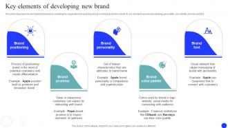 Key Elements Of Developing New Brand Market And Launch Strategy MKT SS V
