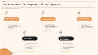 Key Elements Of Enterprise Risk Management Overview Of Enterprise Risk Management