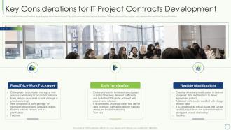 Key elements of project management it considerations for it project contracts development