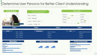 Key elements of project management it determine user persona for better client understanding