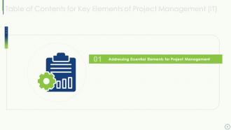 Key elements of project management it powerpoint presentation slides