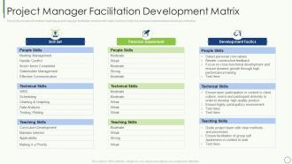 Key elements of project management it project manager facilitation development matrix