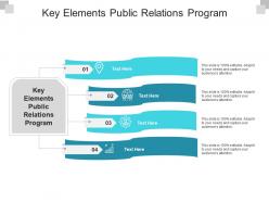 Key elements public relations program ppt powerpoint presentation portfolio gridlines cpb