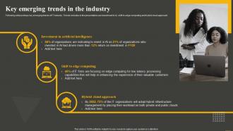Key Emerging Trends In The Industry Establishing And Offering Product Portfolios