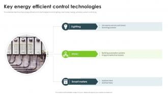 Key Energy Efficient Control Technologies Energy Efficiency
