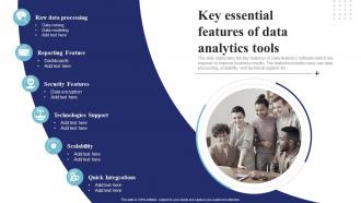 Key Essential Features Of Data Analytics Tools Data Science And Analytics Transformation Toolkit