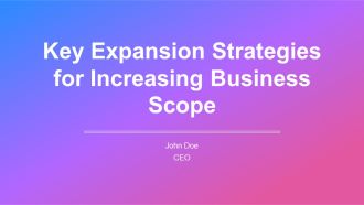Key Expansion Strategies For Increasing Business Scope PPT PowerPoint AT