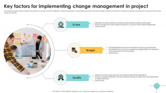 Key Factors For Implementing Change Management Navigating The Digital Project Management PM SS