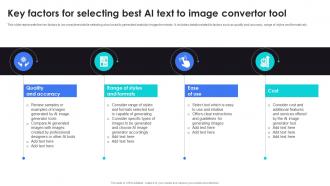 Key Factors For Selecting Best AI Text To AI Content Generator Platform AI SS V