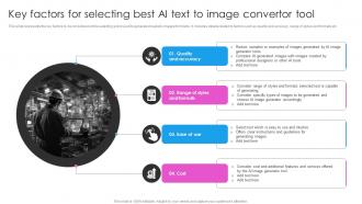 Key Factors For Selecting Best AI Text To Image Convertor Deploying AI Writing Tools For Effective AI SS V