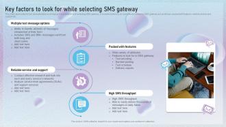 Key Factors To Look For While Selecting SMS Gateway Text Message Marketing Techniques To Enhance MKT SS