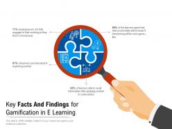 Key facts and findings for gamification in e learning