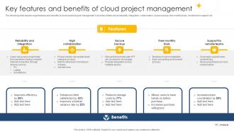 Key Features And Benefits Of Cloud Project Management Digital Project Management Navigation PM SS V