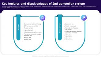 Key Features And Disadvantages Of 2nd Generation System Cell Phone Generations 1G To 5G