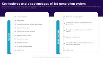 Key Features And Disadvantages Of 3rd Generation System Cell Phone Generations 1G To 5G