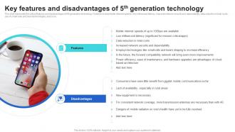 Key Features And Disadvantages Of 5th Generation Technology Mobile Communication Standards 1g To 5g
