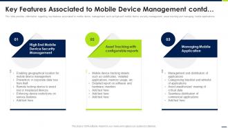 Key Features Associated To Mobile Device Android Device Security Management