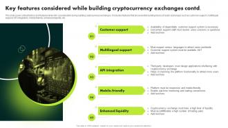 Key Features Considered While Building Cryptocurrency Ultimate Guide To Blockchain BCT SS Ideas Multipurpose