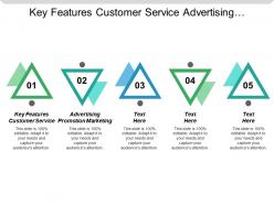 key_features_customer_service_advertising_promotion_marketing_waterfall_reporting_cpb_Slide01