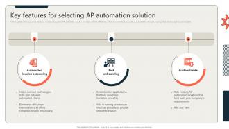 Key Features For Selecting AP Automation Solution