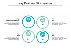 Key features microservices ppt powerpoint presentation ideas background images cpb