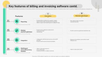 Key Features Of Billing And Invoicing Software Automation For Customer Database Images Template