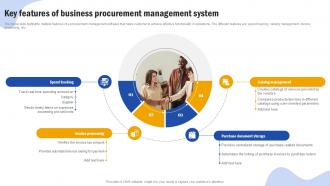 Key Features Of Business Procurement Management System Ppt Slides