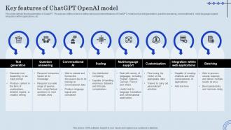 Key Features Of ChatGPT OpenAI Model ChatGPT Integration Into Web Applications