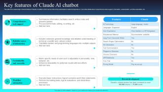 Key Features Of Claude AI Chatbot Claude AI The Newest AI Chatbot To Watch AI SS V