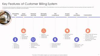 Key Features Of Customer Billing System