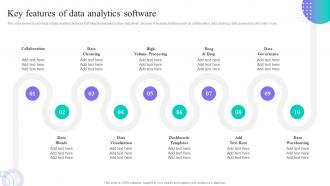 Key Features Of Data Analytics Software Data Anaysis And Processing Toolkit