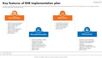 Key Features Of EHR Implementation Plan