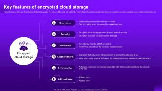 Key Features Of Encrypted Cloud Storage Cloud Cryptography