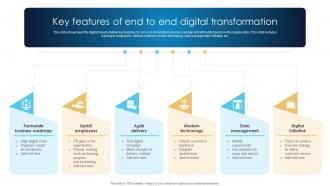 Key Features Of End To End Digital Transformation