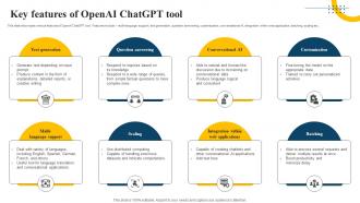 Key Features Of Openai ChatGPT Tool Impact Of Generative AI SS V
