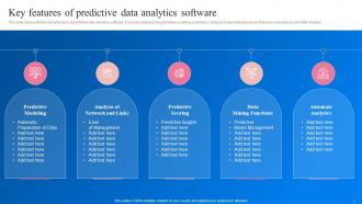 Key Features Of Predictive Data Analytics Software Transformation Toolkit Data Analytics Business Intelligence